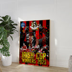 Irish Cup Winners 2023 - A3 Poster - Crusaders FC