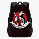 Crusaders FC Kid's School Backpack (BLACK) - Crusaders FC