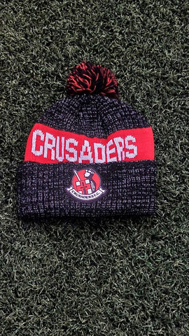 Crusaders GREY Bobble Hat - Crusaders FC