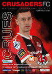 Crusaders v Portadown - Official Match Programme (Tues 31st August 2021) - Crusaders FC