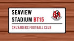 Seaview Stadium sign - Crusaders FC